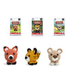 Kit 3 Amigurumis Raposa Tigre Urso Bicho Bola Círculo