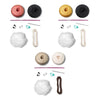 Kit 3 Amigurumis Raposa Tigre Urso Bicho Bola Círculo
