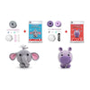 Kit 2 Amigurumis Elefante Otto Hipopótamo Nina Círculo
