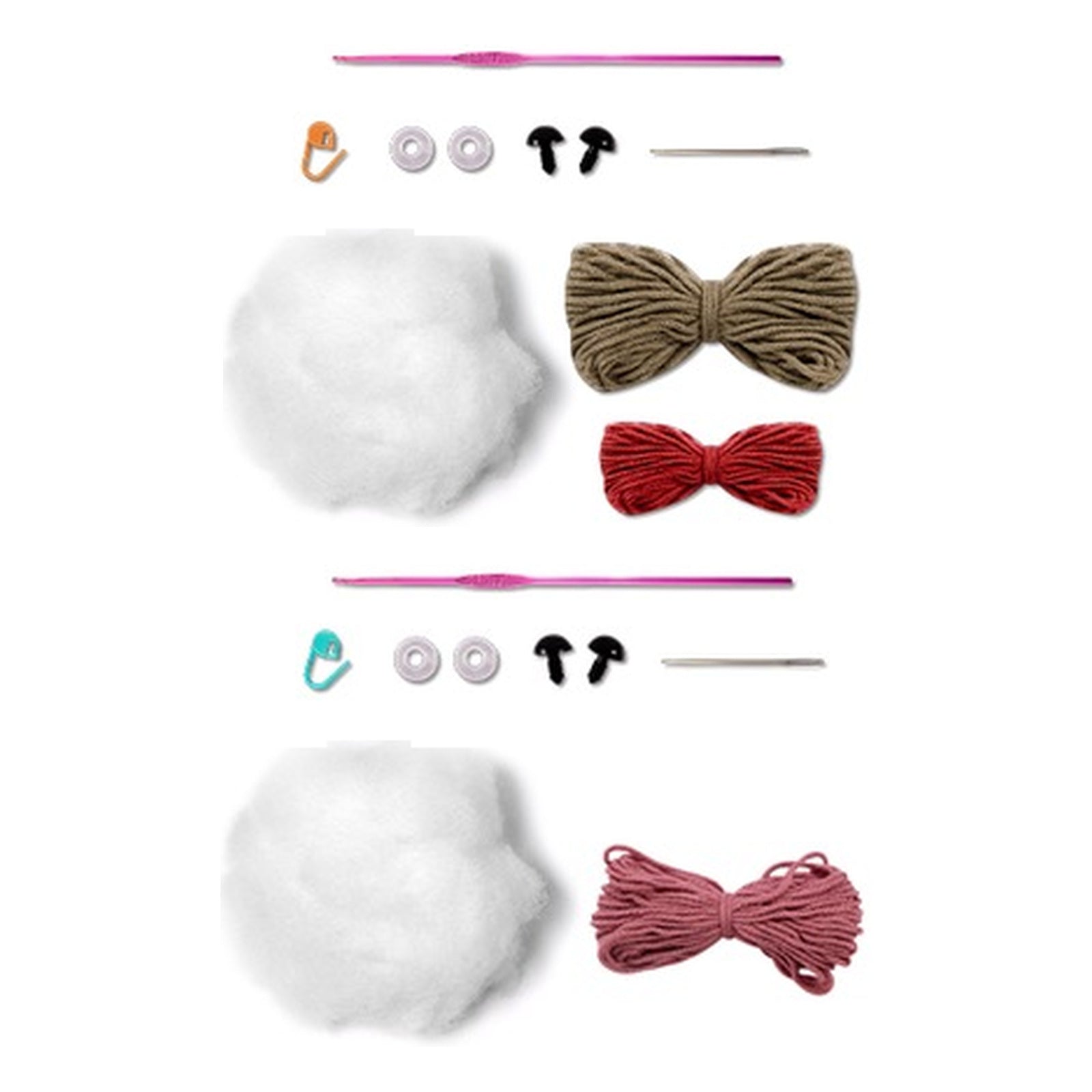 Kit 2 Amigurumis Ursinhos Cozinheiro Florzinha Círculo