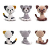 Kit 3 Gatos Amigurumi Malhado Persa Siamês Círculo