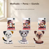 Kit 3 Gatos Amigurumi Malhado Persa Siamês Círculo
