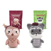 Kit Amigurumi Coruja Guaxinim Iniciante Crochê Círculo