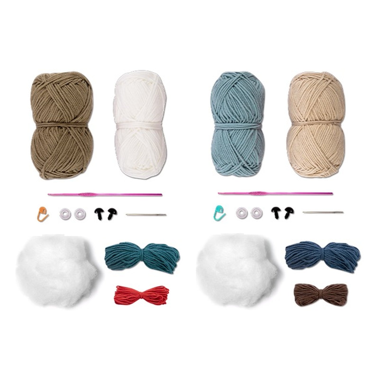 Kit 2 Amigurumis Ursinhos Marinheiro Soneca Círculo
