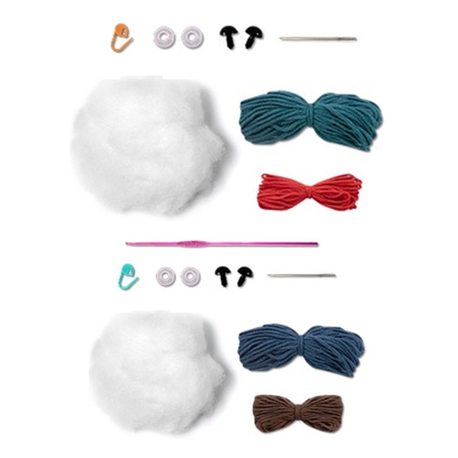 Kit 2 Amigurumis Ursinhos Marinheiro Soneca Círculo