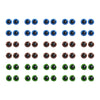 Kit 30 Pares de Olhos Amigurumi 12mm em 3 Cores com Trava