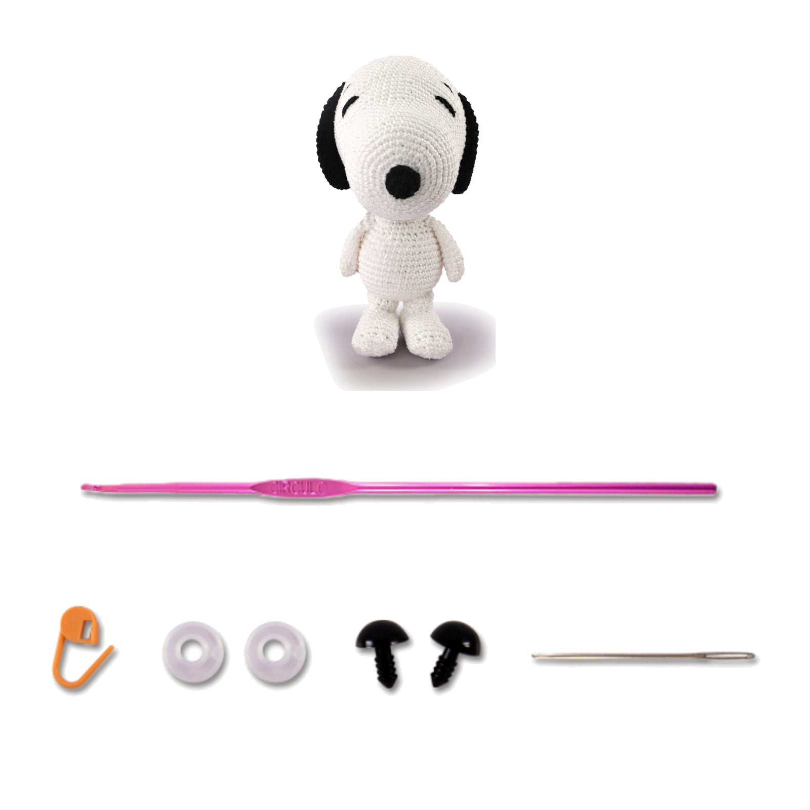 Kit 2 Amigurumis Snoopy Charlie Brown Peanuts Círculo