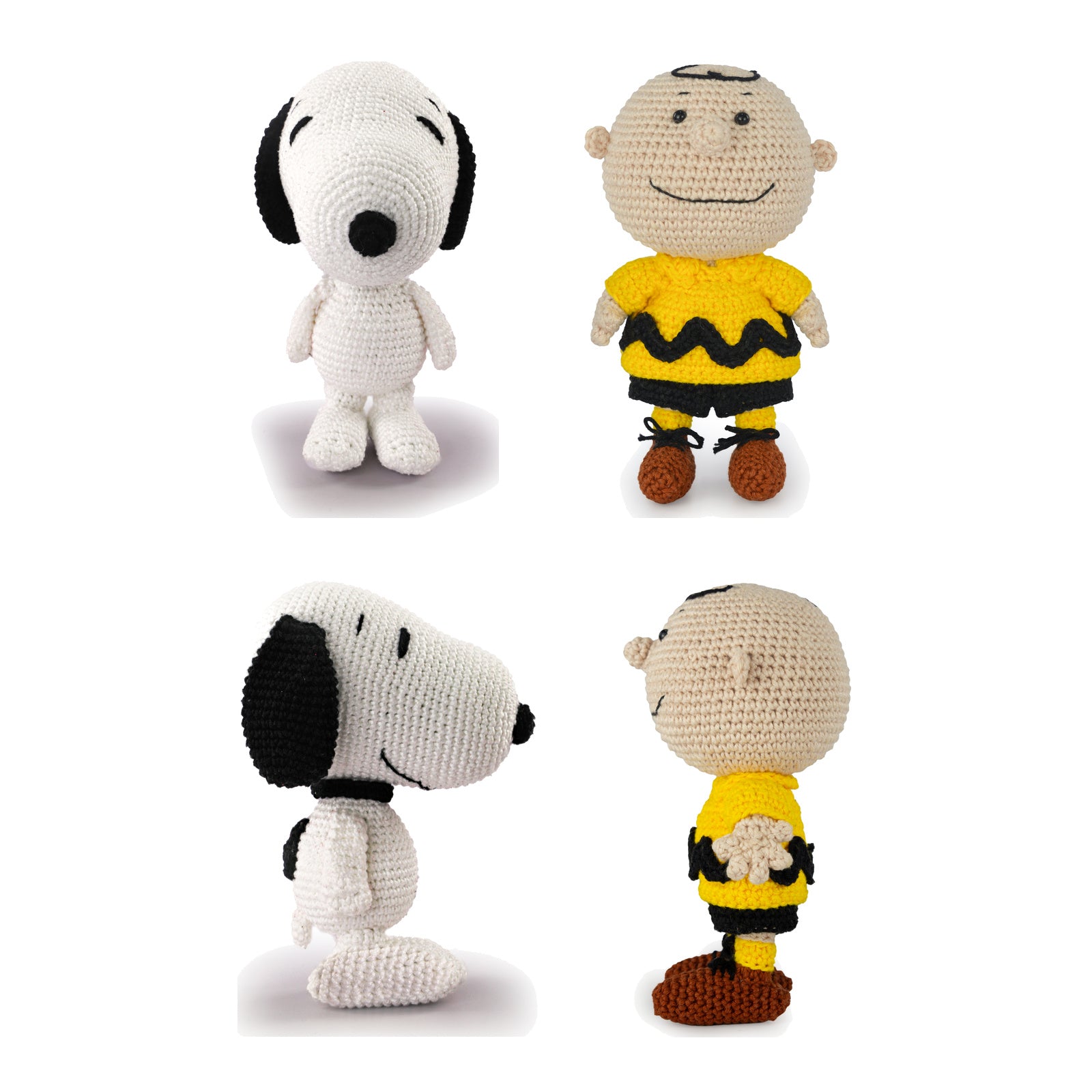 Kit 2 Amigurumis Snoopy Charlie Brown Peanuts Círculo