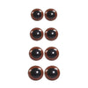 Kit 40 Pares de Olhos Amigurumi Castanhos 8, 10, 12 e 14mm