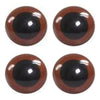 Kit 40 Pares de Olhos Amigurumi Castanhos 8, 10, 12 e 14mm