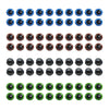 Kit 40 Pares de Olhos Amigurumi 10mm em 4 Cores com Trava
