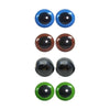 Kit 40 Pares de Olhos Amigurumi 10mm em 4 Cores com Trava