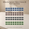Kit 40 Pares de Olhos Amigurumi 10mm em 4 Cores com Trava