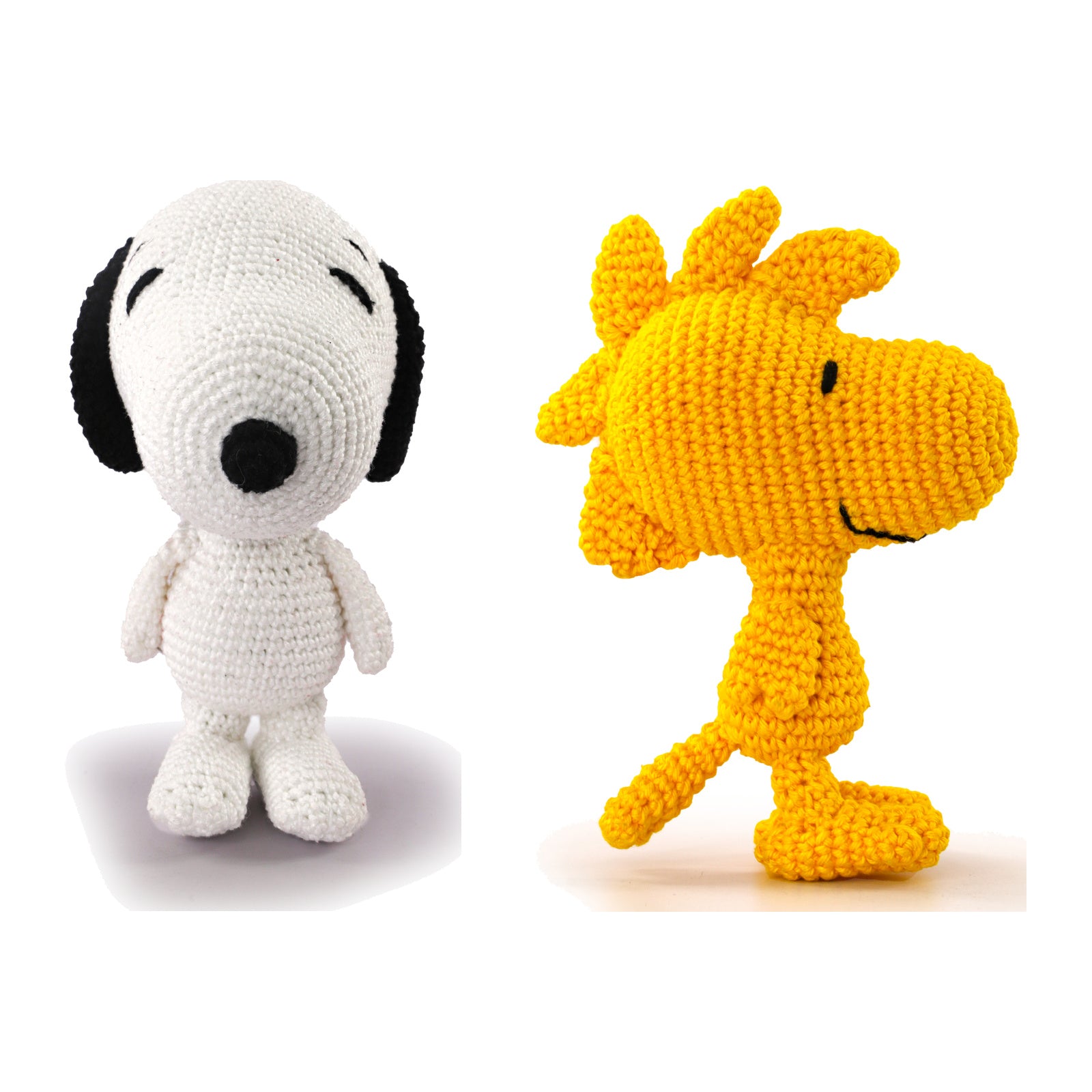 Kit 2 Amigurumis Snoopy Woodstock Peanuts Círculo