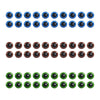 Kit 30 Pares de Olhos Amigurumi 14mm em 3 Cores com Trava