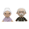 Kit 2 Óculos Amigurumi Dourado Preto Quadrado 8,5cm