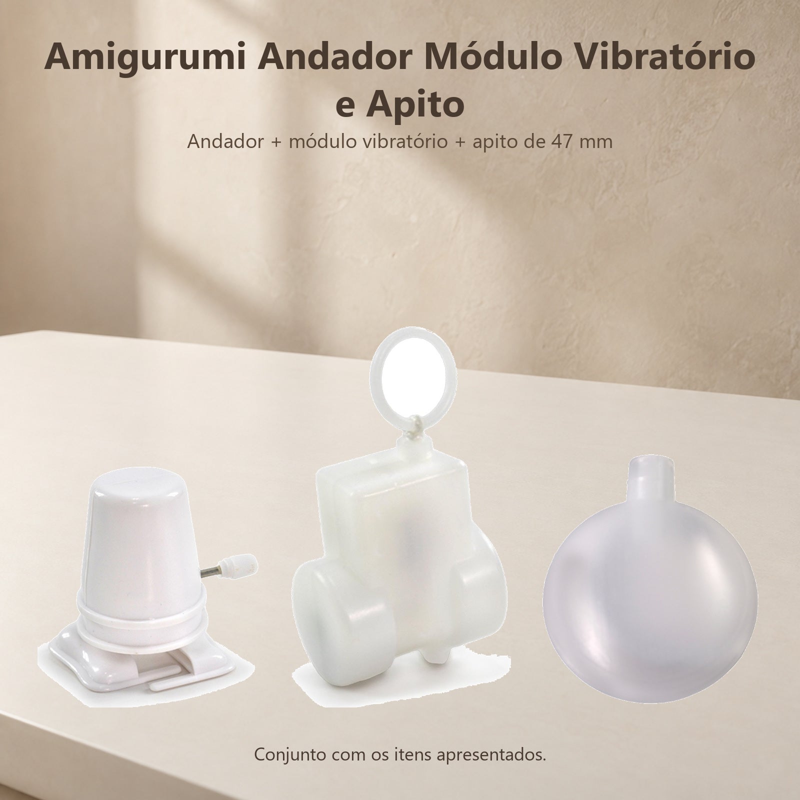 Kit Andador Módulo Vibratório Apito Amigurumi Círculo