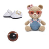 Kit Amigurumi 3 Novelos Macadâmia, Chantilly e Chiclete 125g e Acessórios