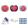 Kit Amigurumi 3 Novelos Amêndoa, Brigadeiro e Azul Candy 125g e Acessórios
