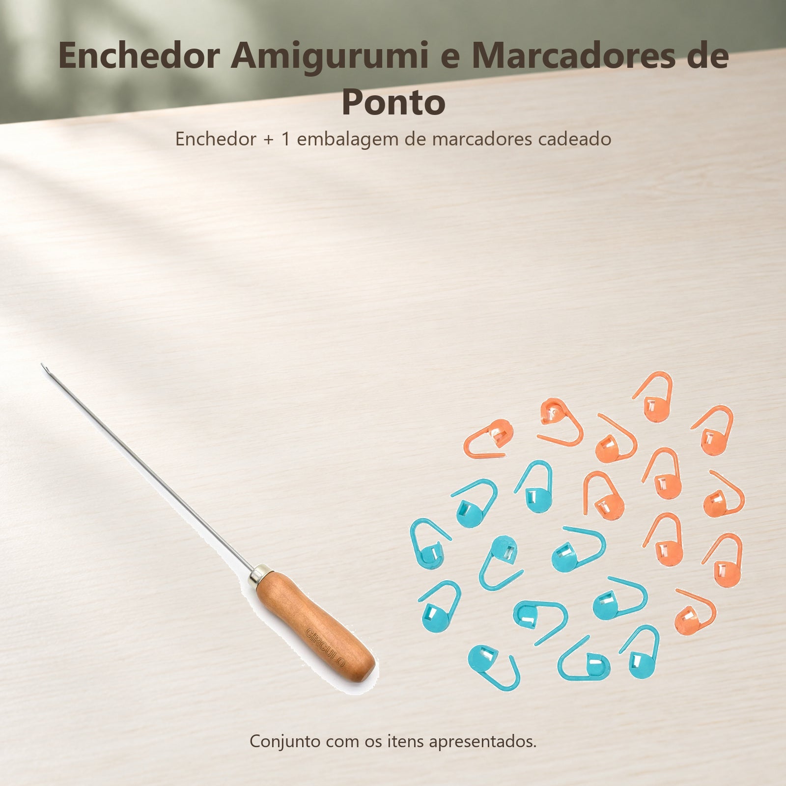 Kit Enchedor Amigurumi Marcadores de Ponto Círculo