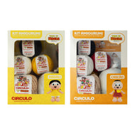Kit Crochê 2 Amigurumis Magali e Cascão Círculo