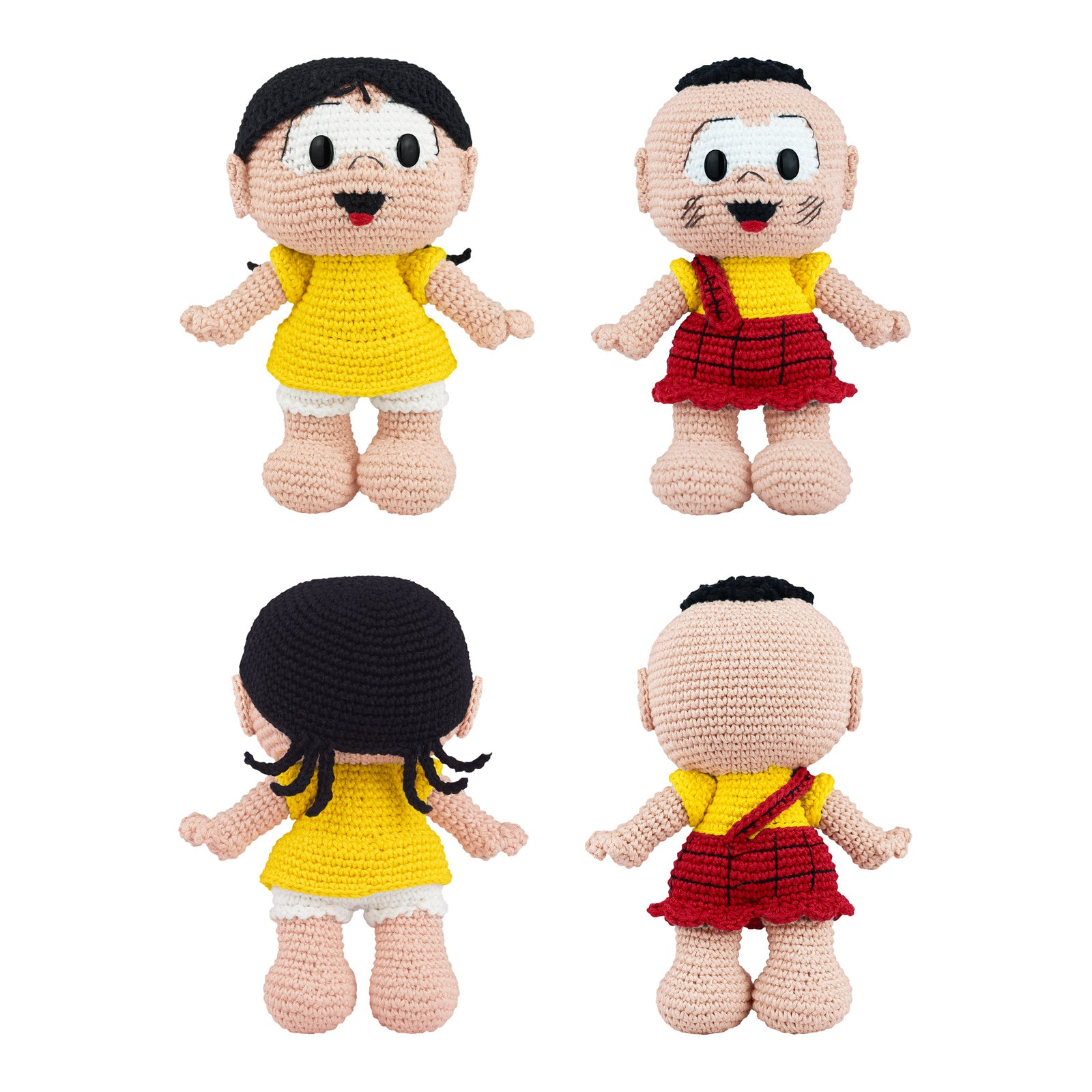 Kit Crochê 2 Amigurumis Magali e Cascão Círculo