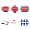 Kit Amigurumi 3 Novelos Porcelana, Branco e Tiffany 125g e Acessórios