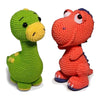Kit 2 Amigurumis Dinos Brontossauro T-rex Círculo