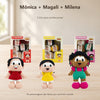 Kit 3 Amigurumis Mônica Magali Milena Crochê Círculo