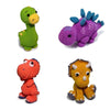 Kit 4 Dinossauros Amigurumi Círculo para Crochê