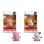 Kit Amigurumi Porquinho Vaquinha Fazendinha Círculo