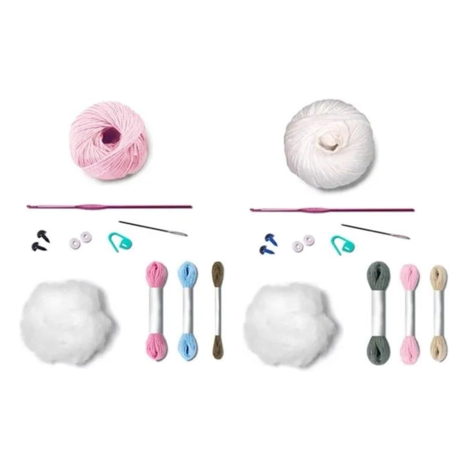 Kit Amigurumi Porquinho Vaquinha Fazendinha Círculo
