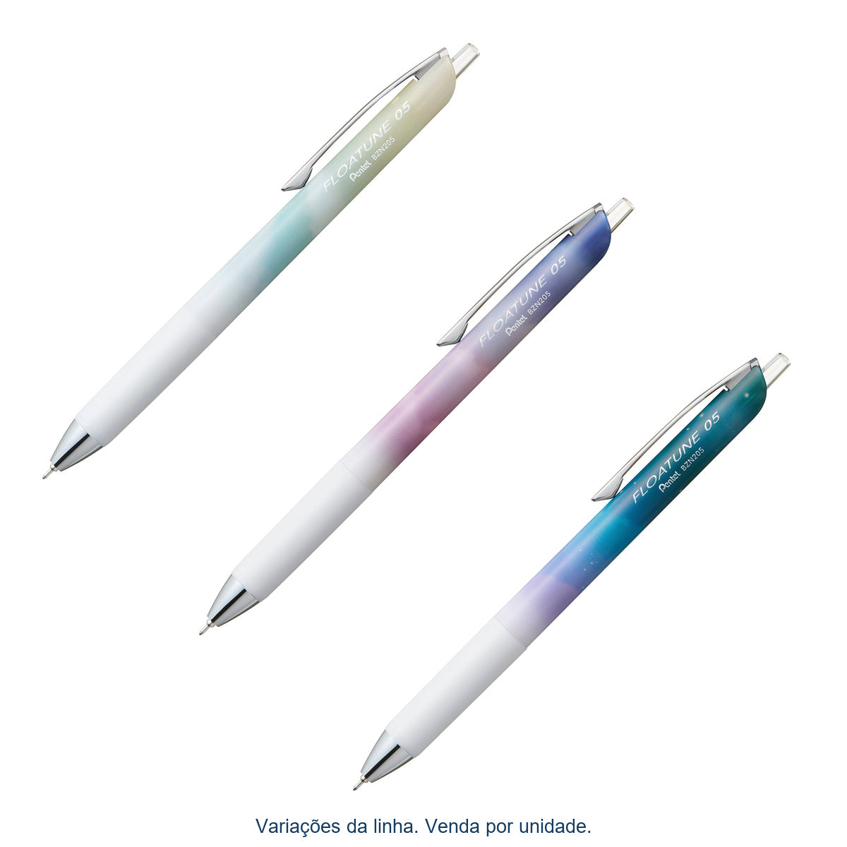 Caneta Esferográfica Retrátil Floatune Skyly 0,5mm Tinta Preta para Escrita e Estudos - Pentel