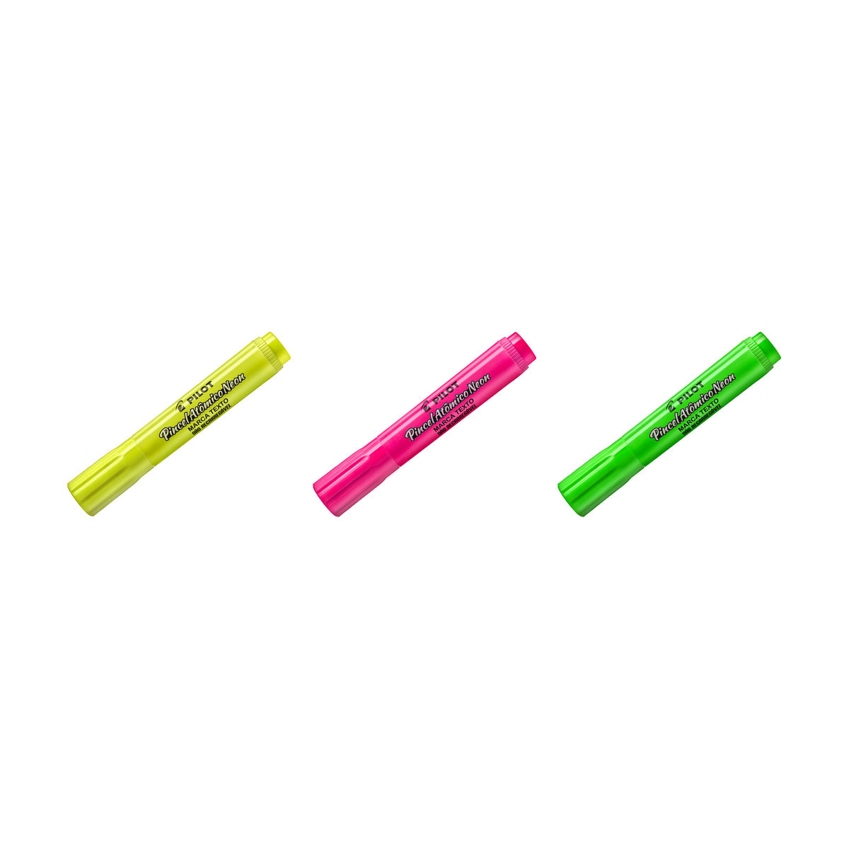 Marca-texto Pincel Atômico Neon com Traços de 2,0 / 4,5 / 8,0mm para Sublinhar e Destacar Textos - Pilot