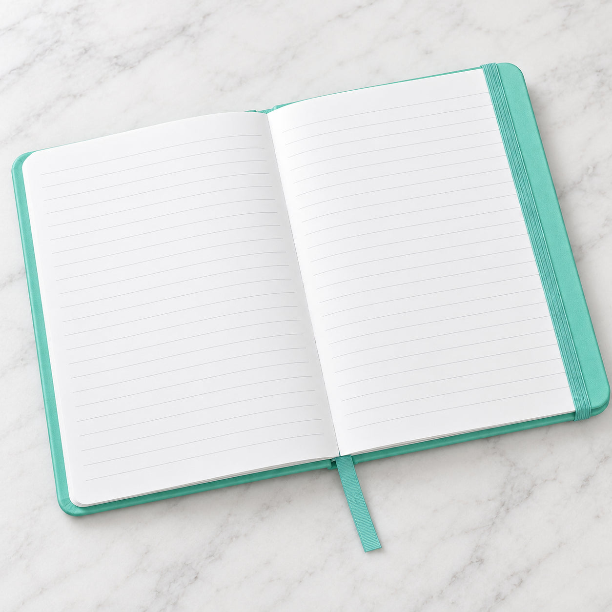 Caderno Costurado A5 Pautado 80g com 96 Páginas Verde Claro - Yin's Paper