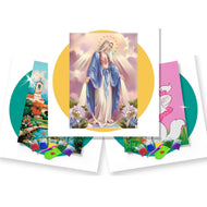 Kit Pintura com Diamantes 42x60cm para Quadro Decorativo - Pintura com Diamantes