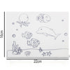 Kit Pintura Tela Riscada Souza & Cia 16x22cm Fundo do Mar + Guache Acrilex 12 Cores + Pincel Condor