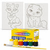 Kit Pintura Infantil Luarte 2 Telas 20x30cm Gatinhas + Guache