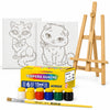 Kit Pintura Infantil Luarte 2 Telas 20x30cm Gatinhas + Cavalete
