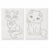 Kit Pintura Infantil Luarte 2 Telas 20x30cm Gatinhas + Cavalete
