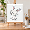 Kit Pintura Infantil Luarte 2 Telas 20x30cm Coelho e Unicórnio + Guache