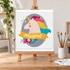 Kit Pintura Infantil Luarte 2 Telas 20x30cm Coelho e Unicórnio + Guache
