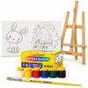 Kit Pintura Infantil Luarte 2 Telas 20x30cm Coelho e Unicórnio + Cavalete