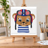 Kit Pintura Infantil Luarte 2 Telas 20x30cm Elefante e Urso + Guache