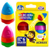 Kit Pintura Infantil Acrilex com Bloco Canson A4 140g e Giz Foguete