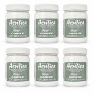 Kit 6 Tintas Acrílicas Corfix 250ml Branco Titânio para Tela