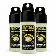 Kit 3 Tintas Relevo 3d Lumix Corfix 35ml Fosforescente