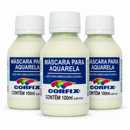 Kit 3 Máscaras para Aquarela Corfix 100ml Líquido de Reserva