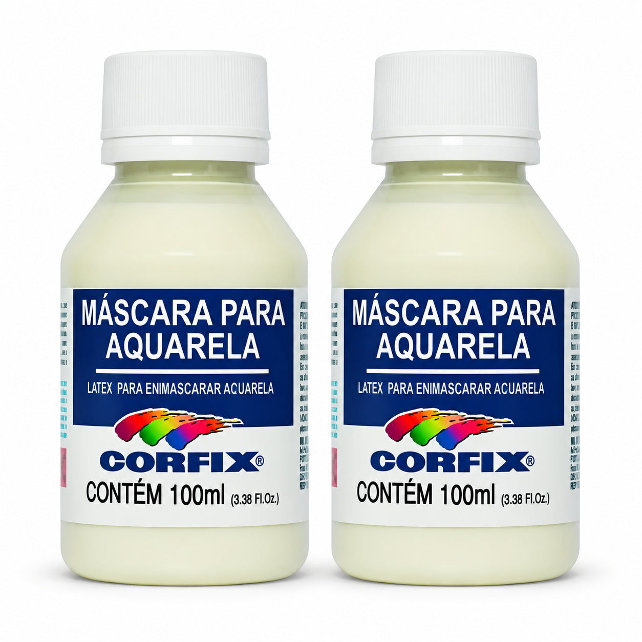 Kit 3 Máscaras para Aquarela Corfix 100ml Líquido de Reserva