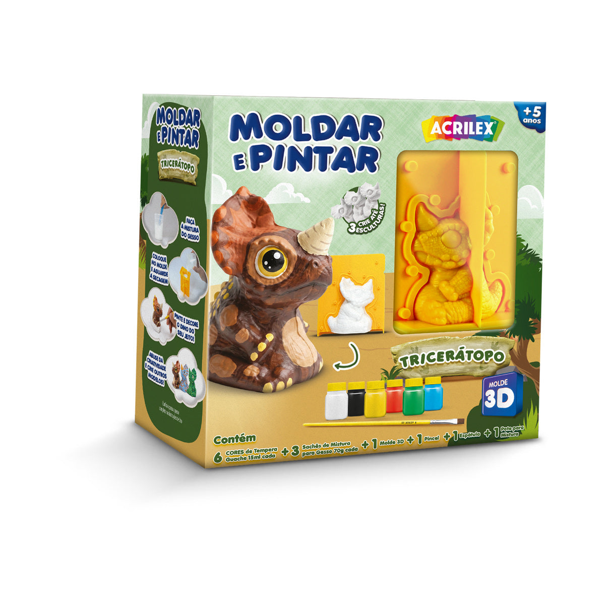 235559-kit-moldar-e-pintar-acrilex-gesso-triceratopo-610575